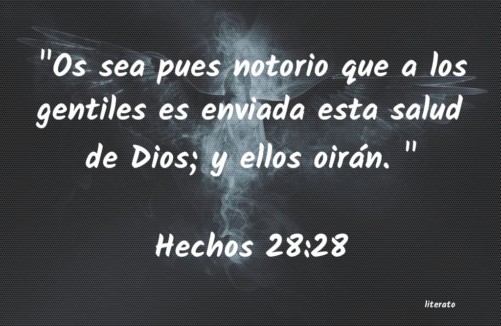 La Biblia Hechos 28 28