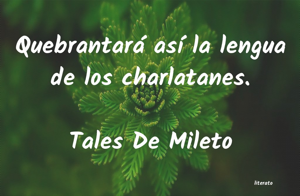 Frases de Tales De Mileto