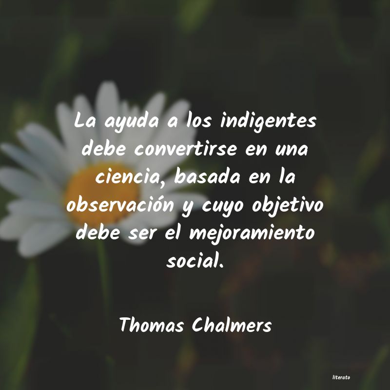 Frases de Thomas Chalmers