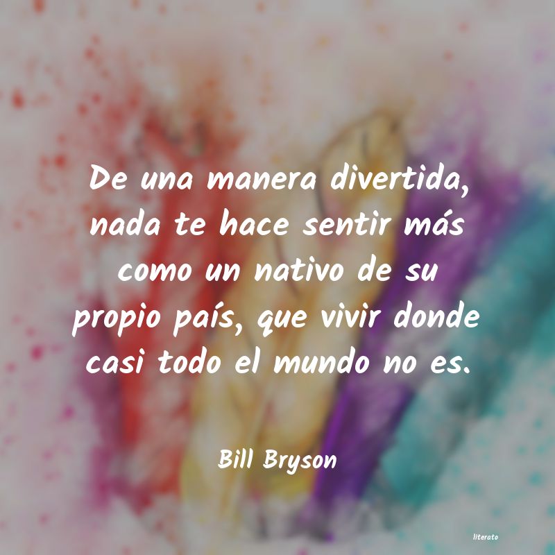 Frases de Bill Bryson