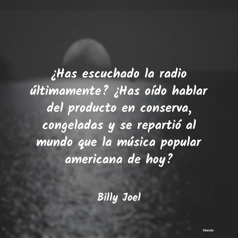 Frases de Billy Joel