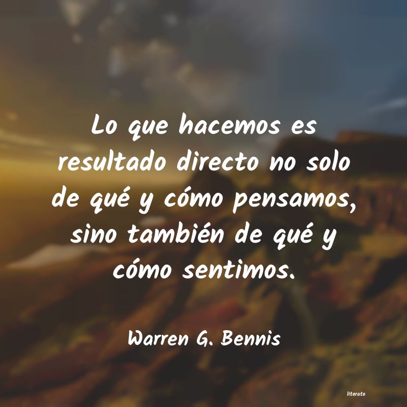 Frases de Warren G. Bennis