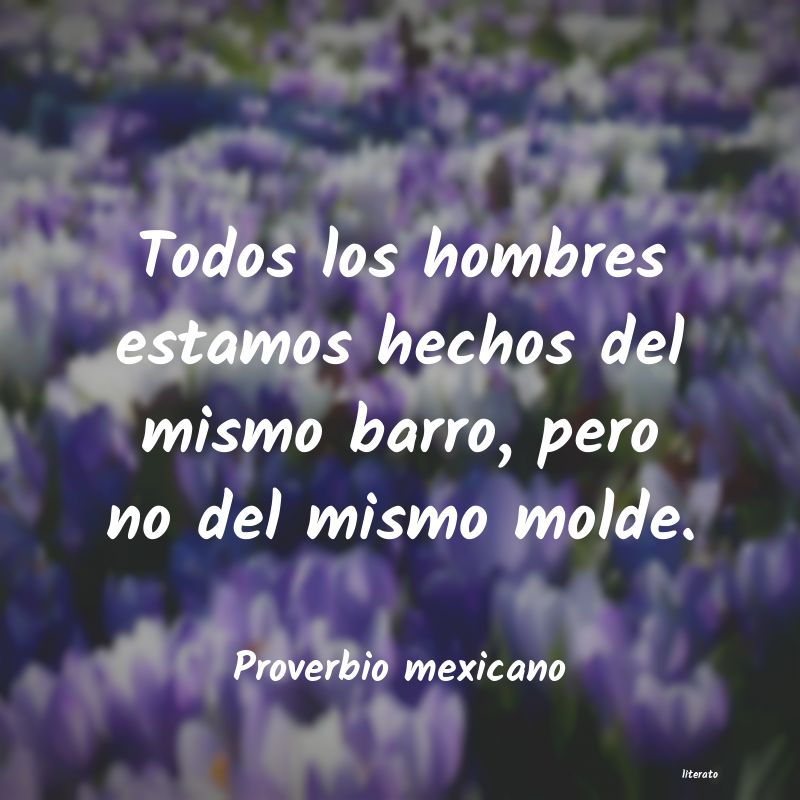 Frases de Proverbio mexicano