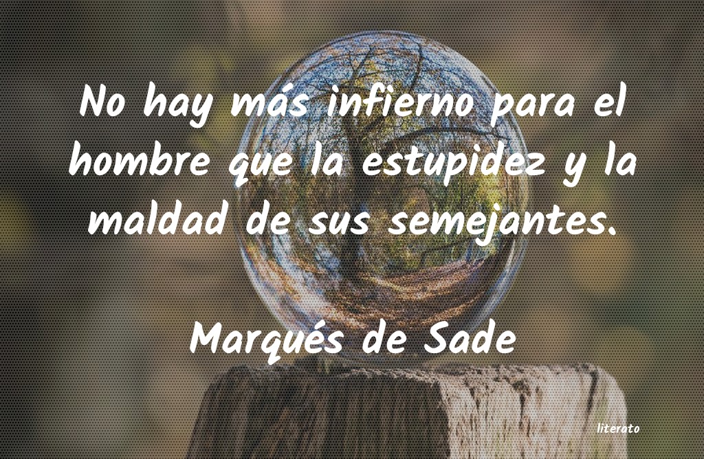 Frases de Marqués de Sade