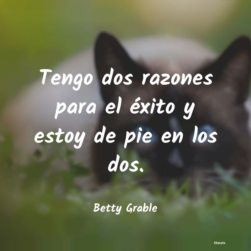 Frases de Betty Grable