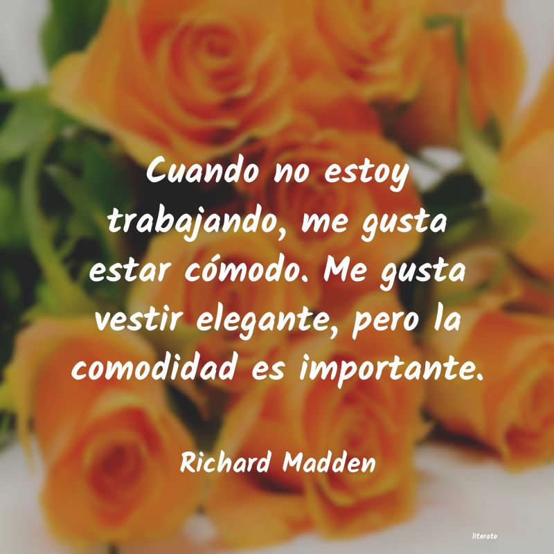 Frases de Richard Madden