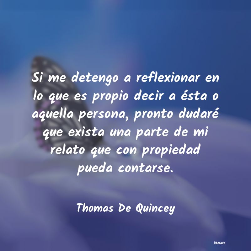 Frases de Thomas De Quincey