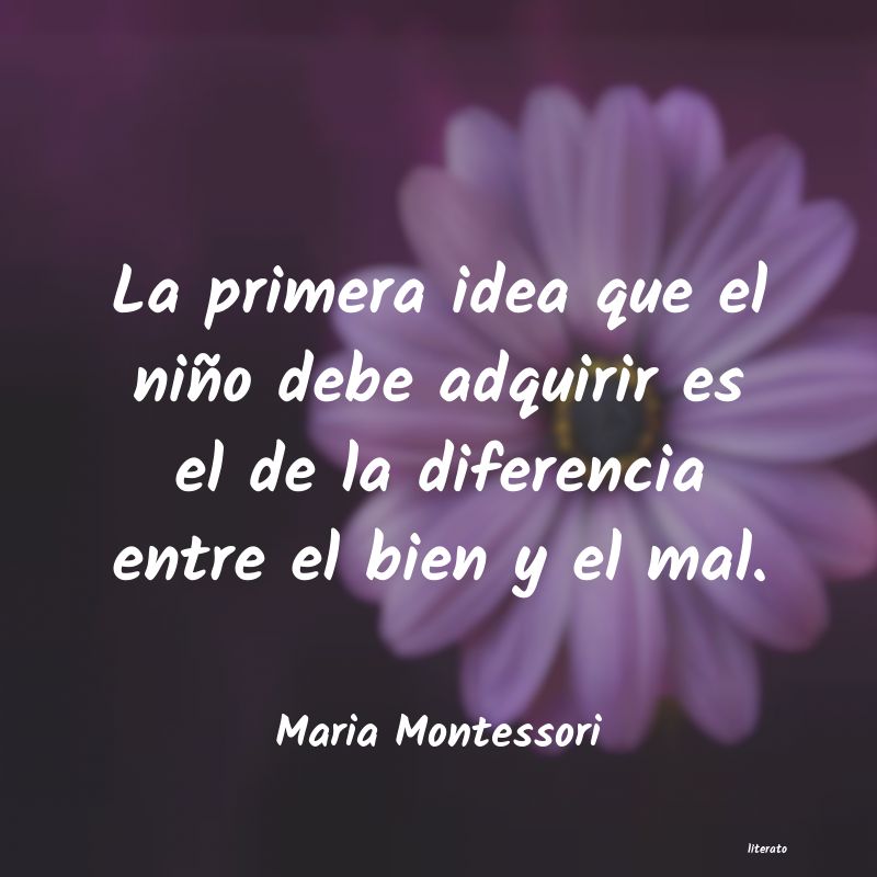 Frases de Maria Montessori