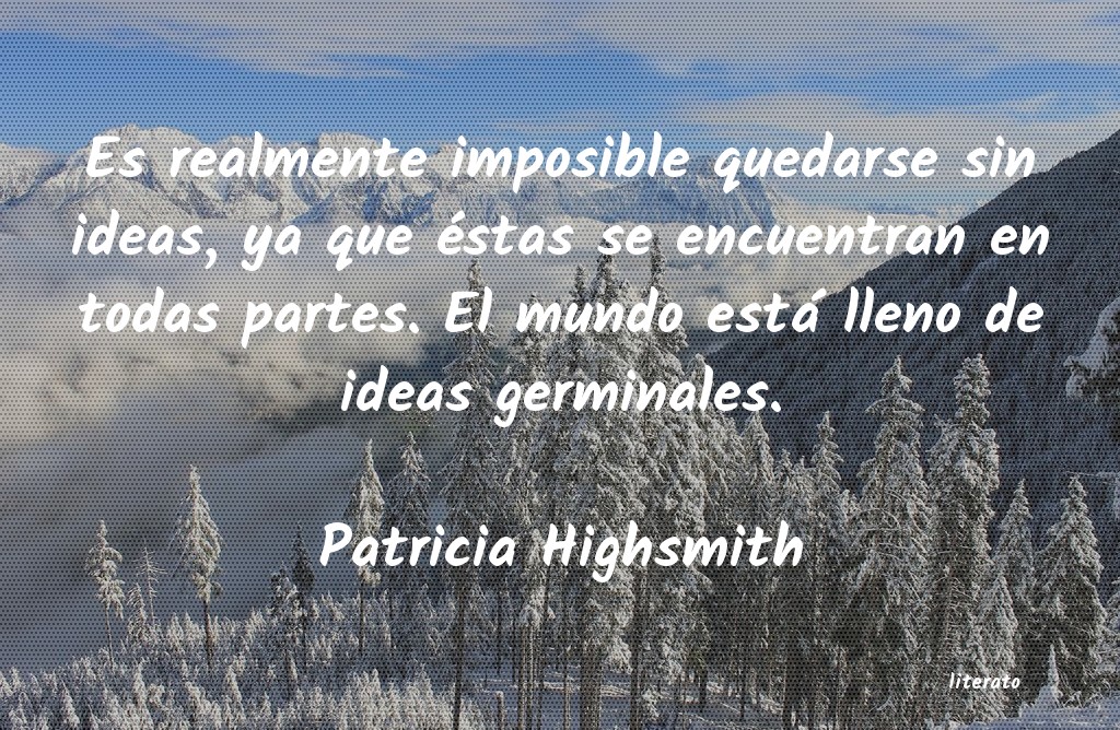 Frases de Patricia Highsmith