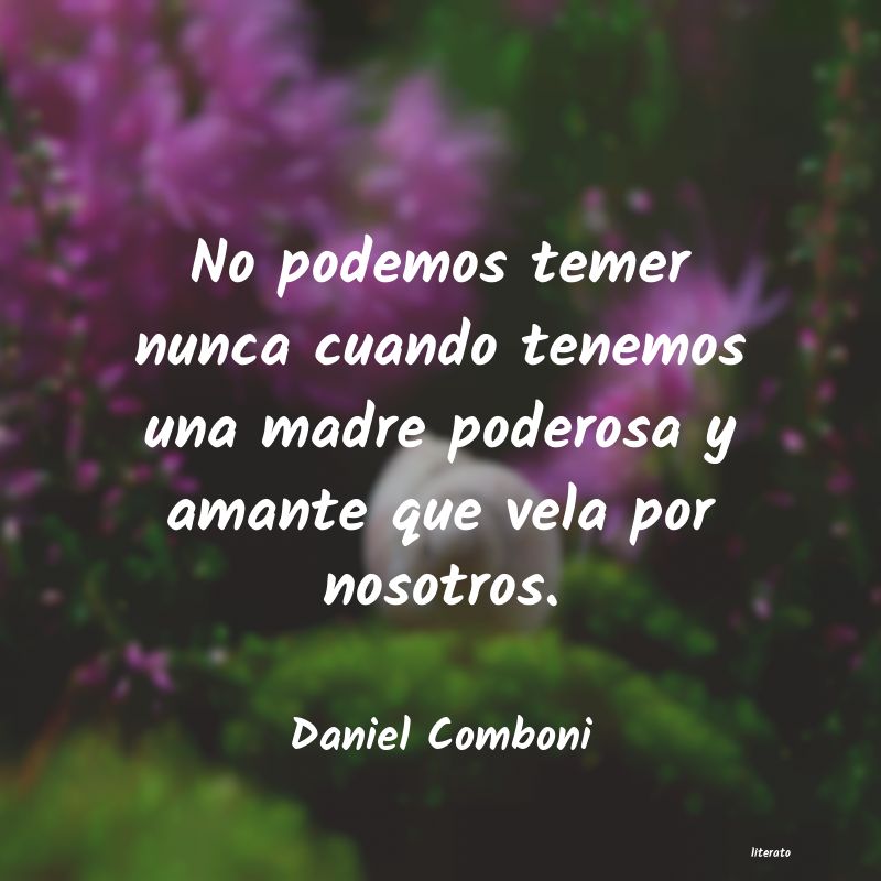 Frases de Daniel Comboni
