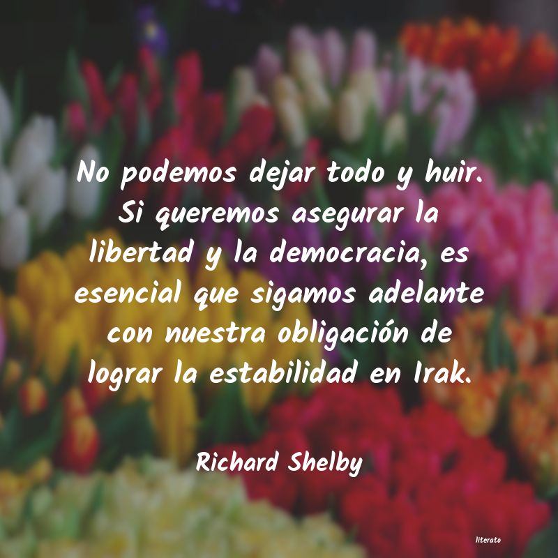 Frases de Richard Shelby