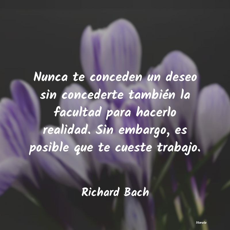 richard bach nunca te conceden un deseo