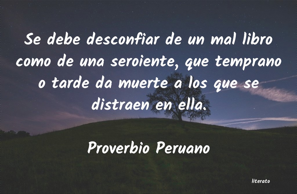 Frases de Proverbio Peruano