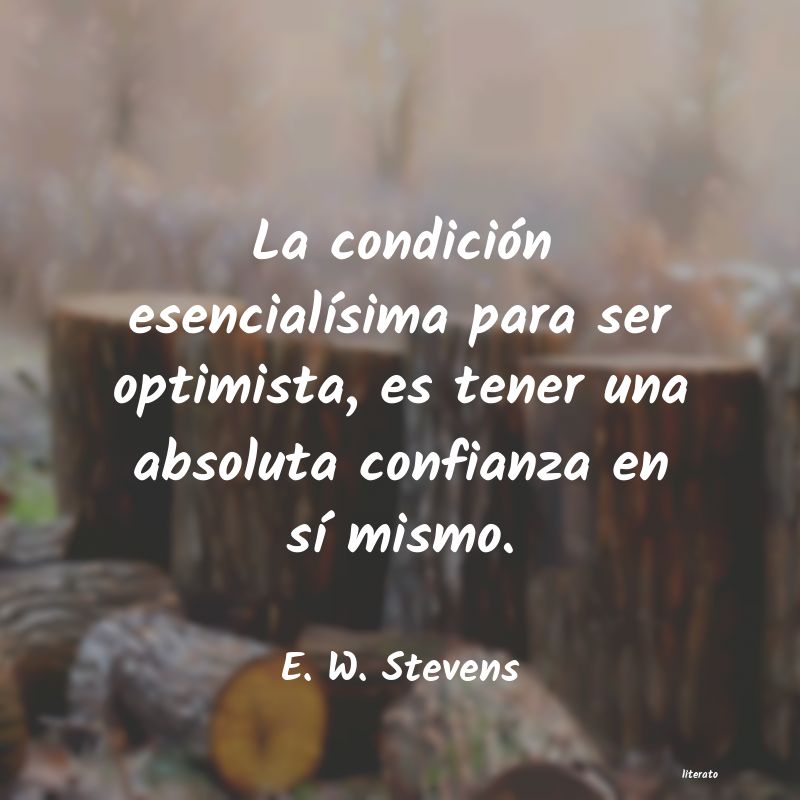Frases de E. W. Stevens