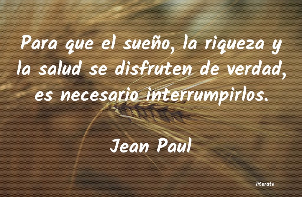 Frases de Jean Paul