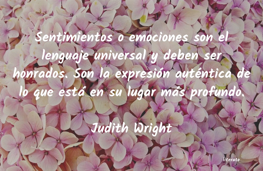 Frases de Judith Wright