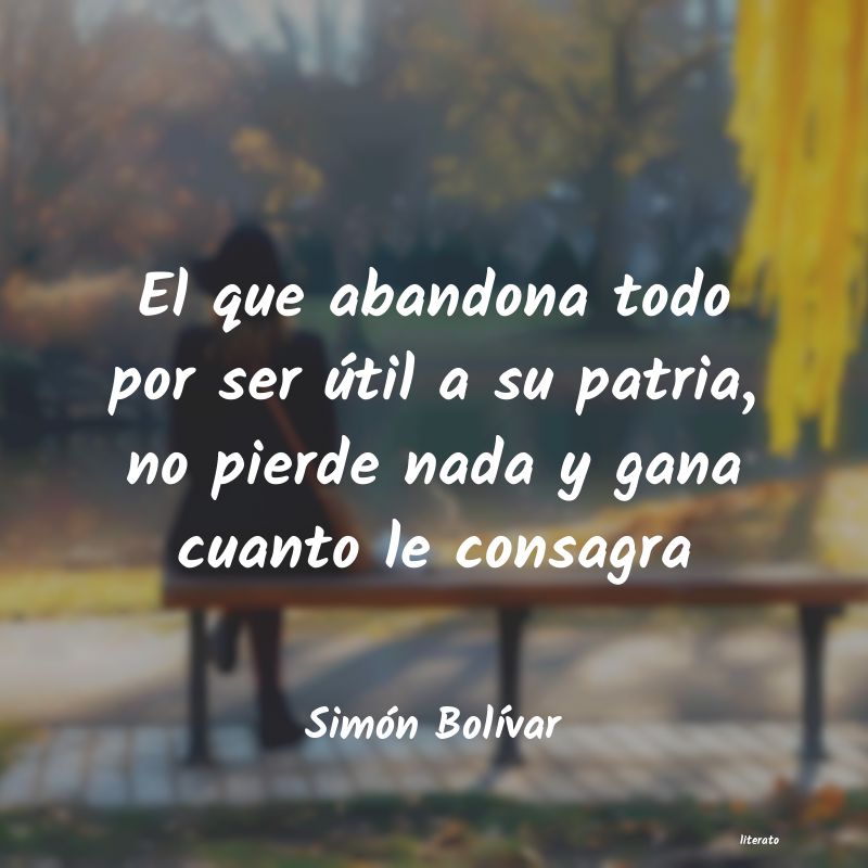 poema dedicado a simon bolivar