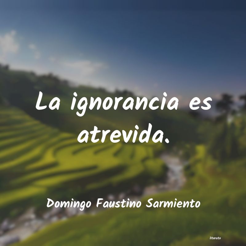 Frases de Domingo Faustino Sarmiento