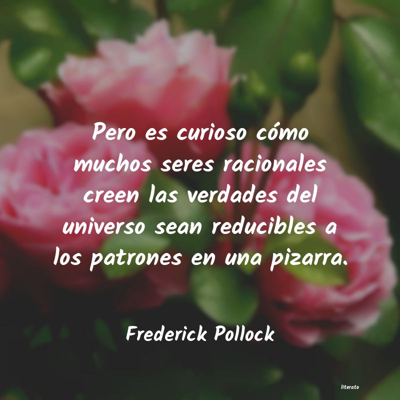 Frases de Frederick Pollock