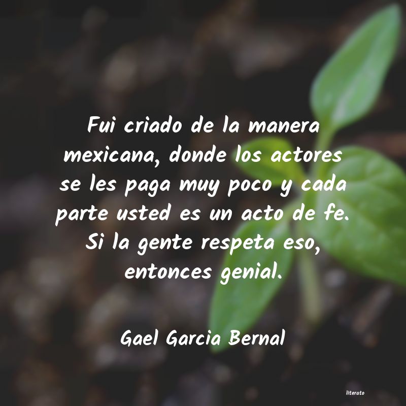 Frases de Gael Garcia Bernal