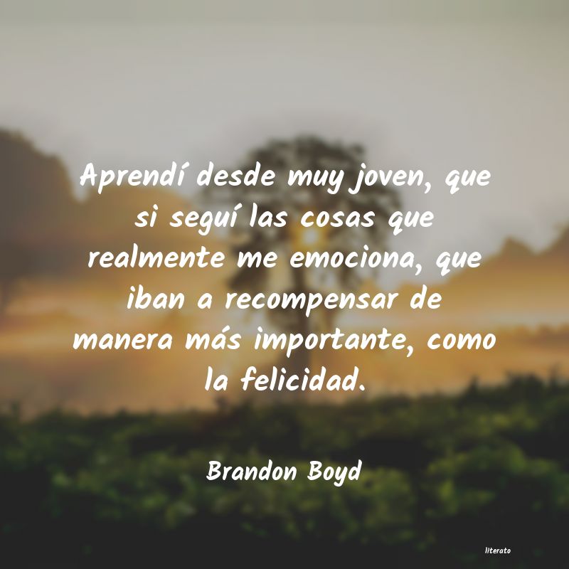 Frases de Brandon Boyd