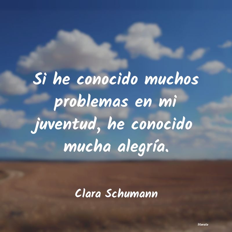 Frases de Clara Schumann