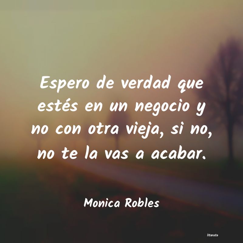 Frases de Monica Robles