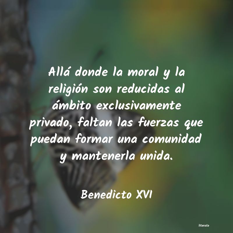 Frases de Benedicto XVI