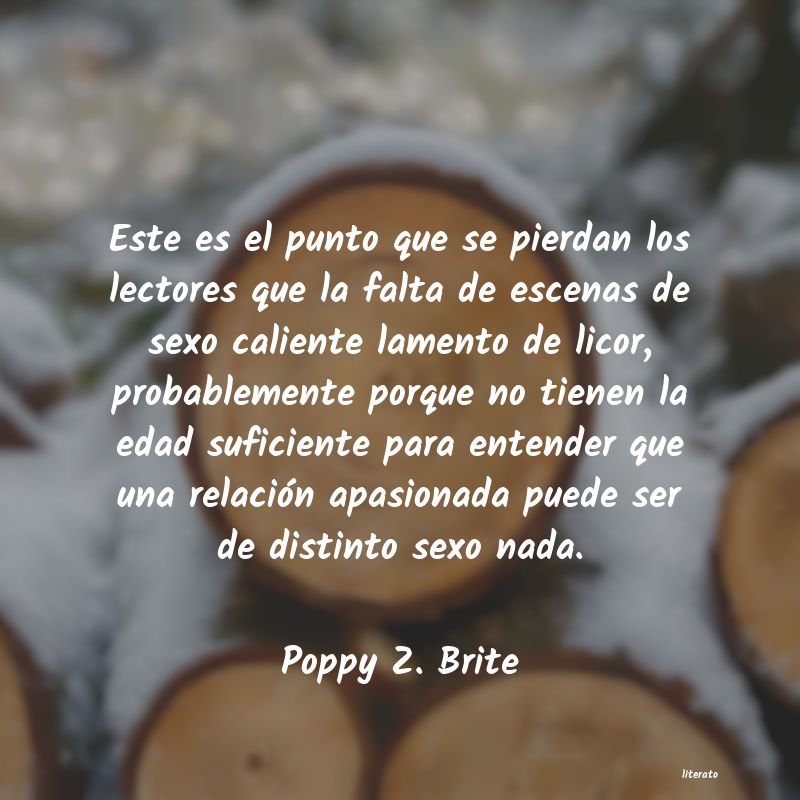Frases de Poppy Z. Brite