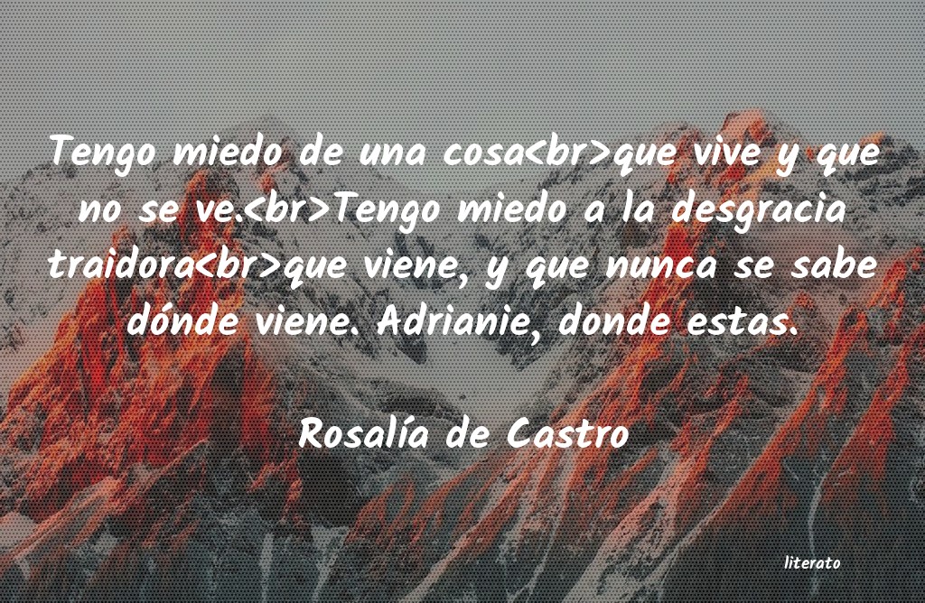 Frases de Rosalía de Castro