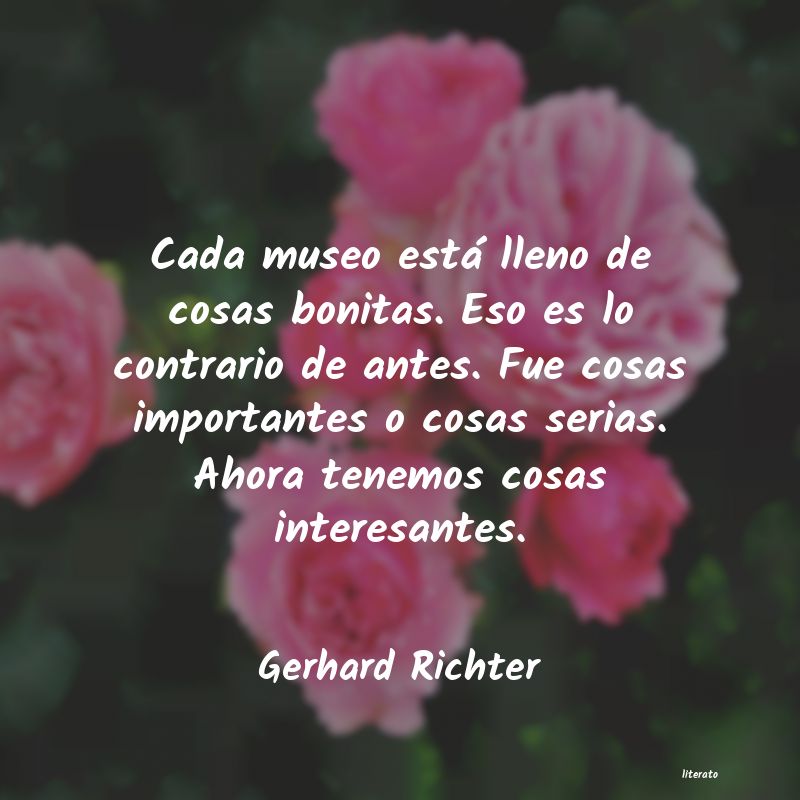 Frases de Gerhard Richter