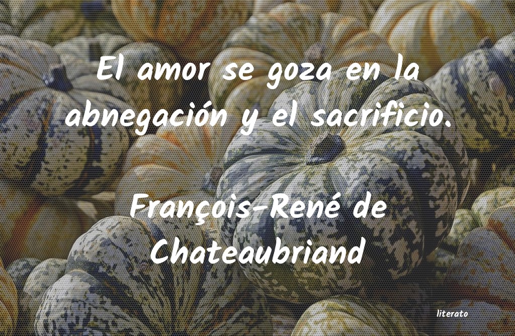 amor de Francois Rene de Chateaubriand