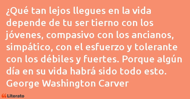 Frases de George Washington Carver