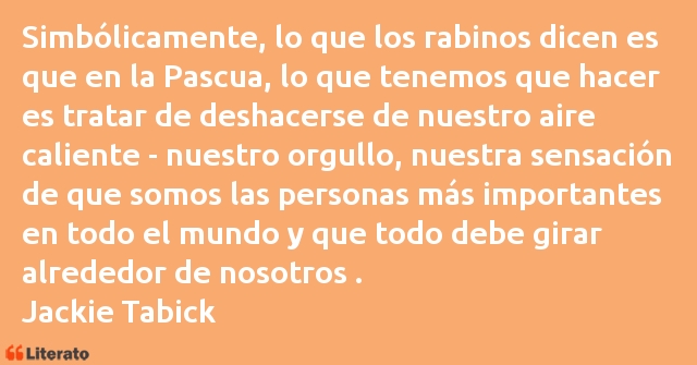 Frases de Jackie Tabick