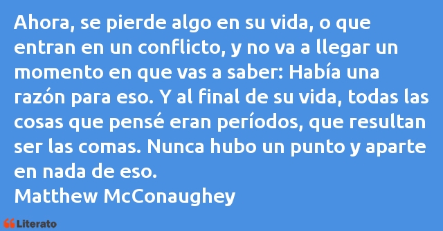 Frases de Matthew McConaughey
