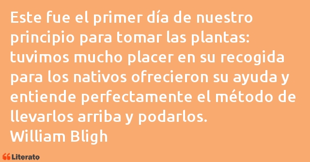 Frases de William Bligh