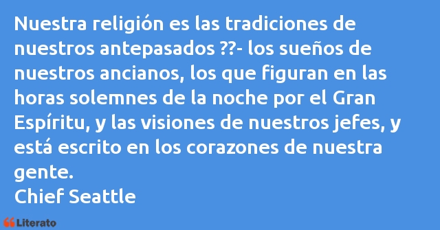 Frases de Chief Seattle
