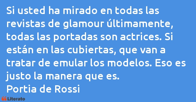 Frases de Portia de Rossi