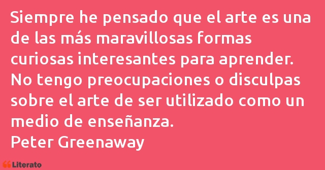 Frases de Peter Greenaway