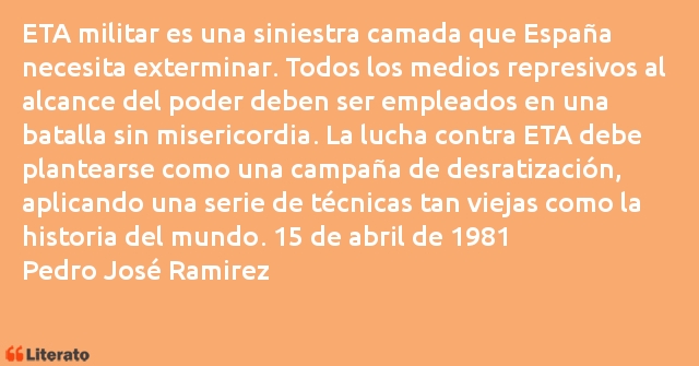 Frases de Pedro José Ramirez