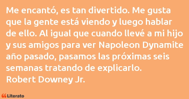 Frases de Robert Downey Jr.