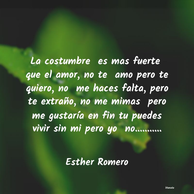 Frases de Esther Romero