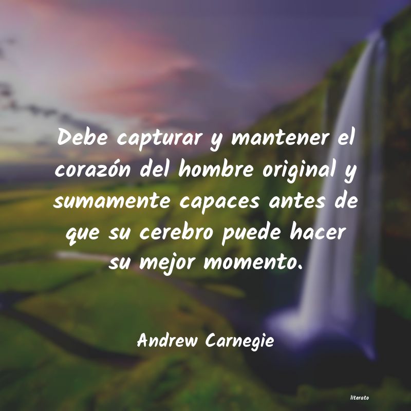 Frases de Andrew Carnegie