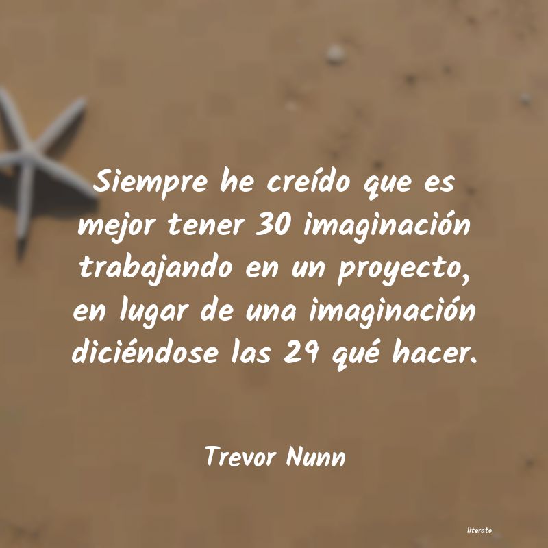 Frases de Trevor Nunn