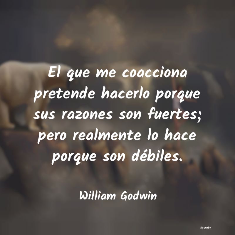 Frases de William Godwin