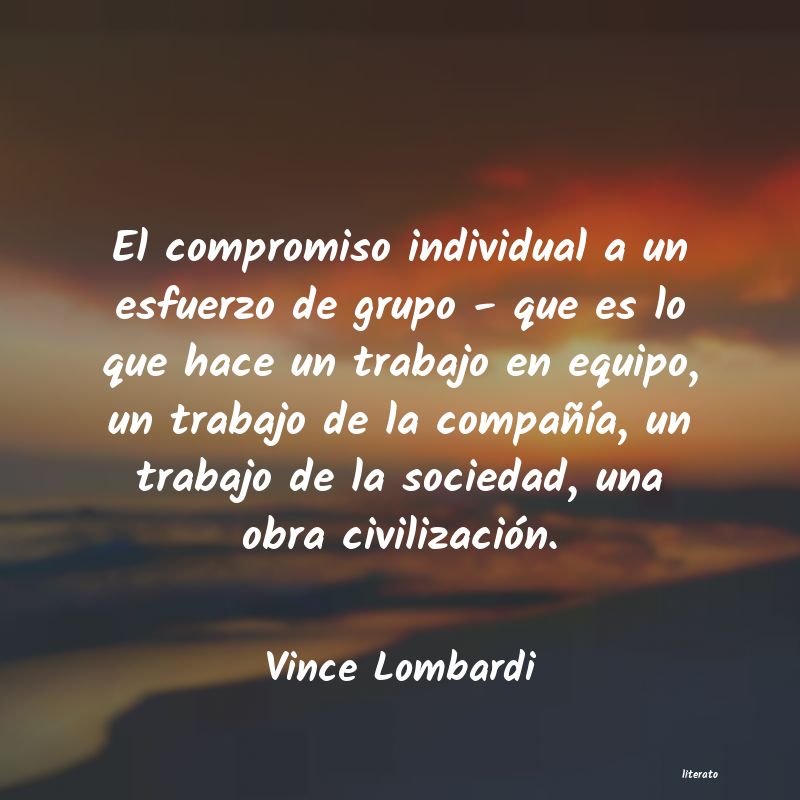 Frases de Vince Lombardi
