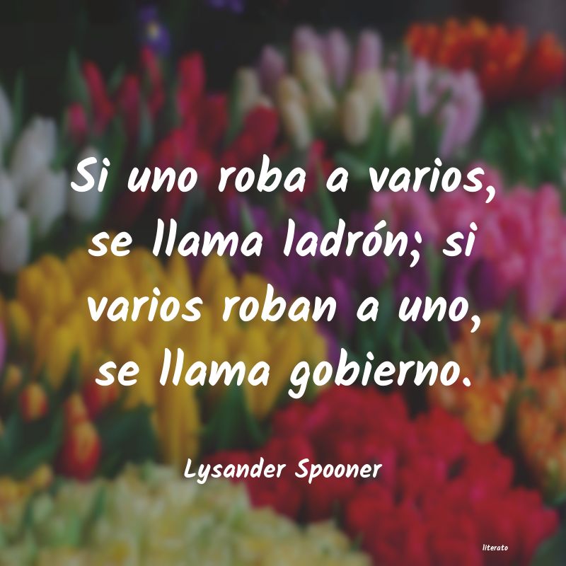 Frases de Lysander Spooner
