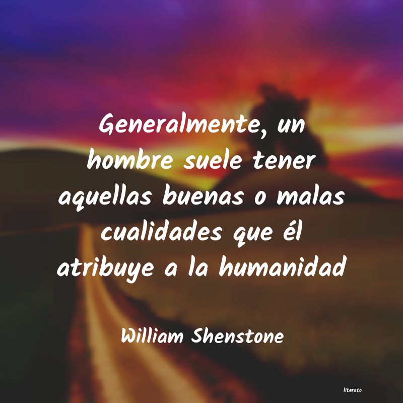 Frases de William Shenstone