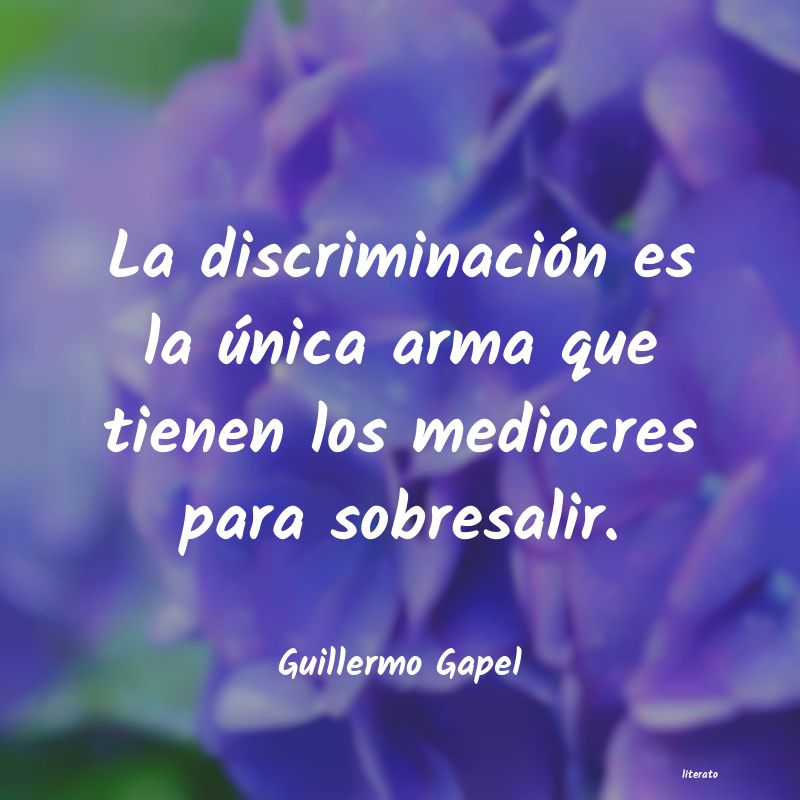 Frases de Guillermo Gapel