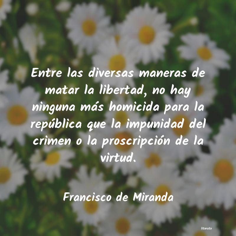 Frases de Francisco de Miranda